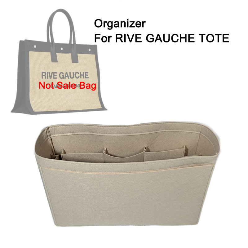 Women'S Ysl Bags Tote - インサート財布、女性ハンドバッグインナーライナーキープシェイパーフェルトバッグオーガナイザー RIVE GAUCHE トートバッグ用