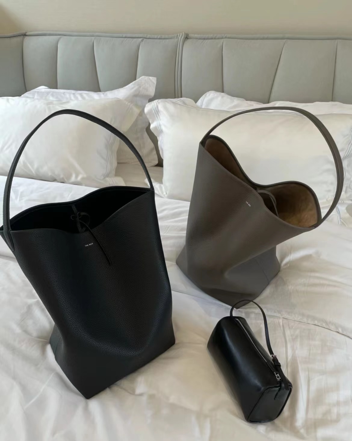 Women Bags Leather - 牛革製秋冬バッグ：耐久性があり通気性の良い大容量通勤トートバッグ、女性用シングルショルダーバケットバッグ