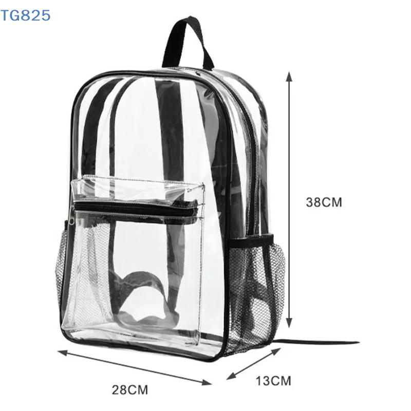 Women Bags Large - 【AN】【AN】透明PVCアウトドアスポーツフィットネスナップサックカジュアルトラベルビジュアルバックパック大容量防水ショルダーバッグ