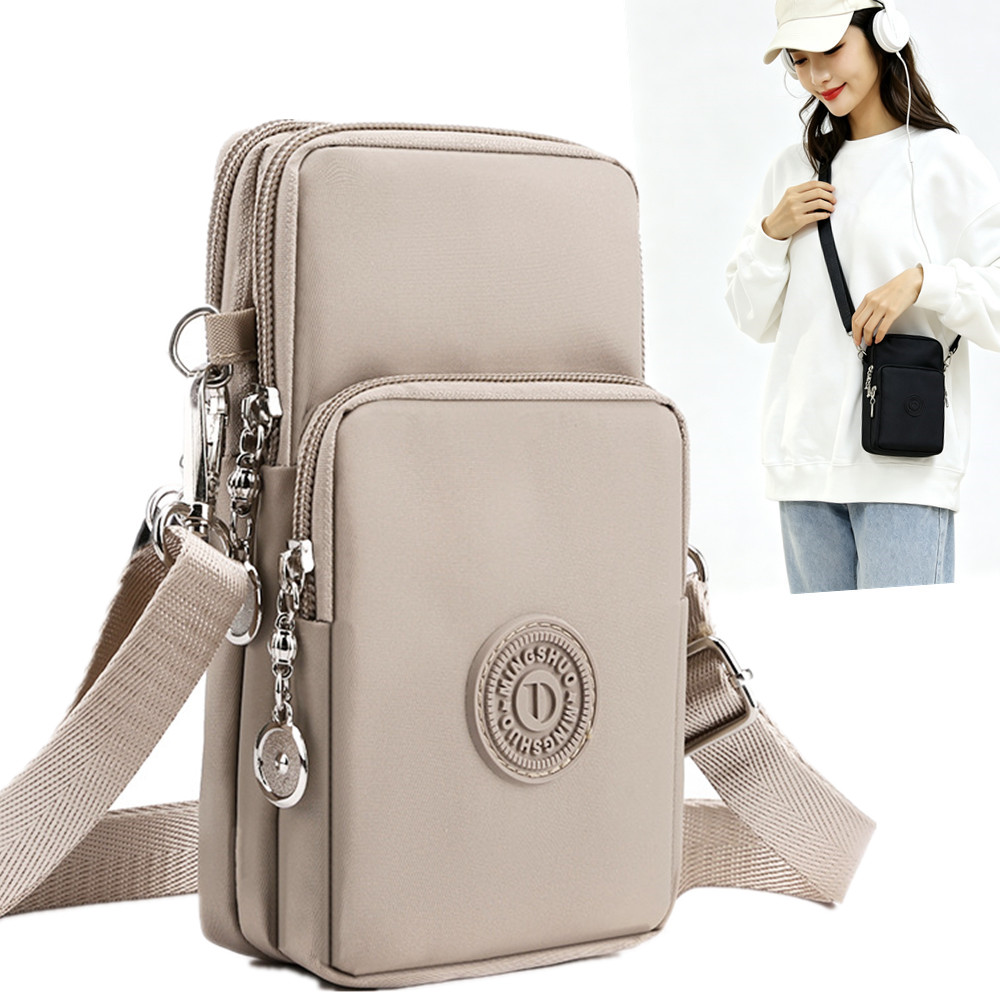 Women Bags With Wallet - 携帯電話バッグ レディース クロスボディ オックスフォード生地 小型バッグ 縦型スタイル