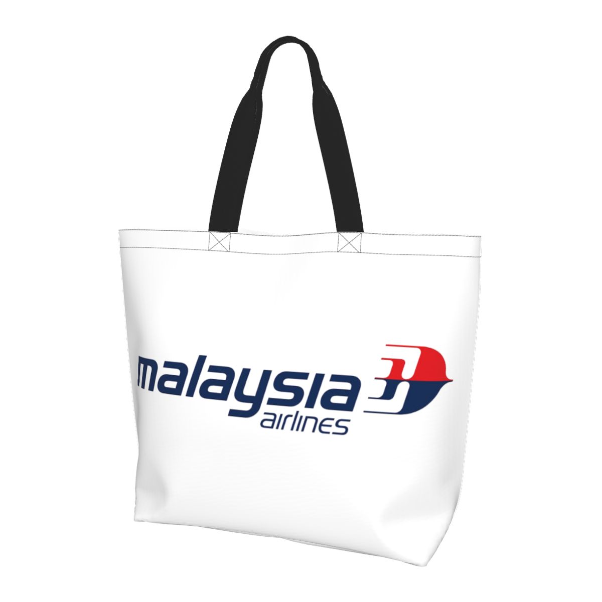 Women Bags Malaysia - マレーシア航空ショッピングトートバッグキャンバス大容量ショルダーバッグショッパー食料品ハンドバッグ女性用