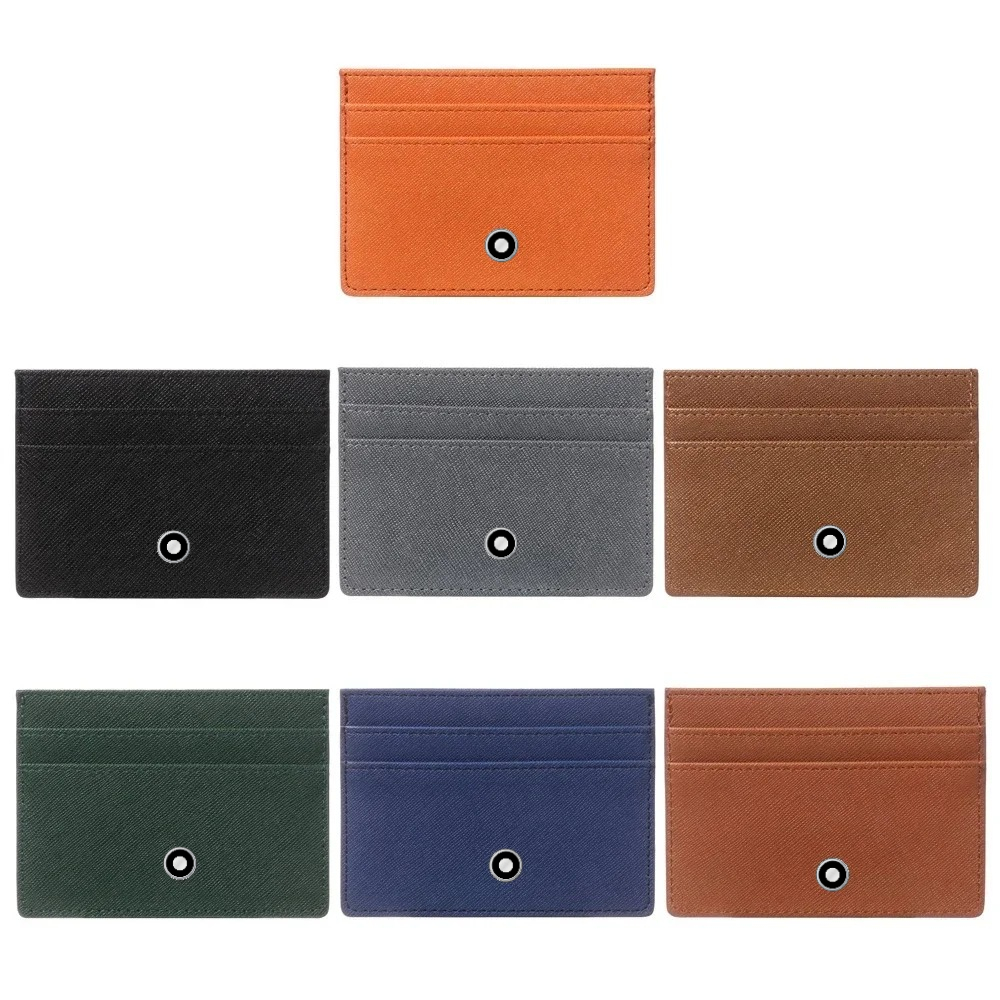 Women Bags With Wallet - ミニマリスト女性男性革スリム財布小銭入れビジネス Sle ID カードホルダー両面カード収納財布高品質