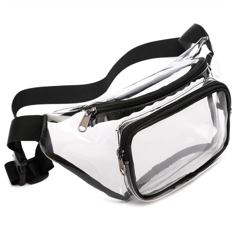 Women'S Bum Bags - 女性 Pvc ウエストベルトバッグファニーパックヒップバムバッグクリア透明胸ポーチバッグビーチ旅行バナナヒップジッパーランニングバッグ