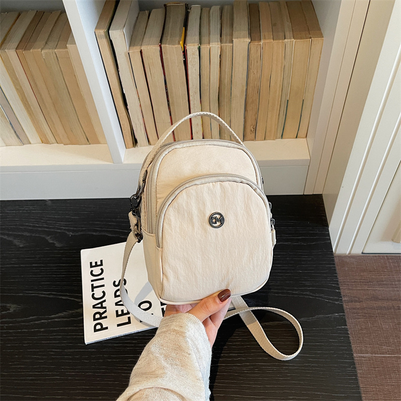 Women Bags With Wallet - 新しいミニショルダークロスボディバッグ女性軽量マルチポケット小さな正方形バッグポータブルモバイル財布屋外使用ユニセックス