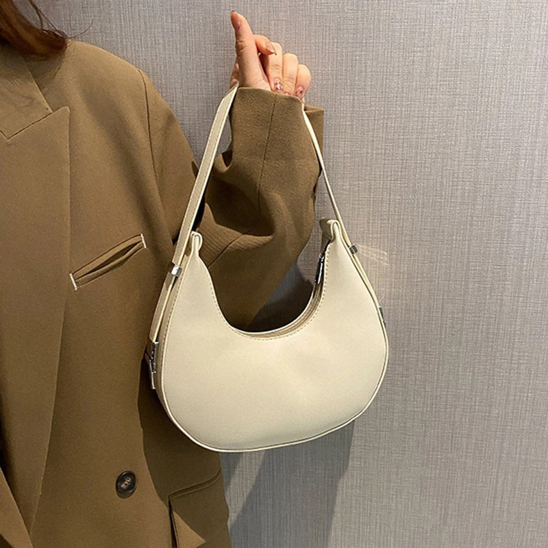 Women Bags With Wallet - 女性用脇の下バッグ 高級PUレザーショルダーバッグ 小さなクラッチハンドバッグ 財布 トラベルバッグ