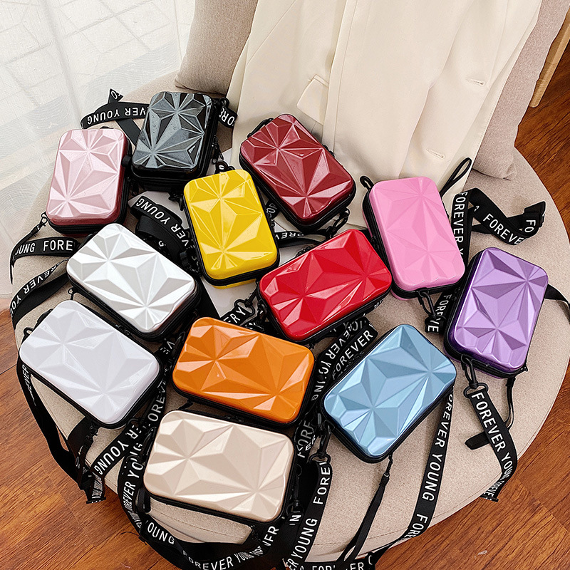 Women'S Elle Bags - 新型7インチPC Lage小型スクエアハードシェルバッグ レディース クロスボディ ハードエッジ プラスチック