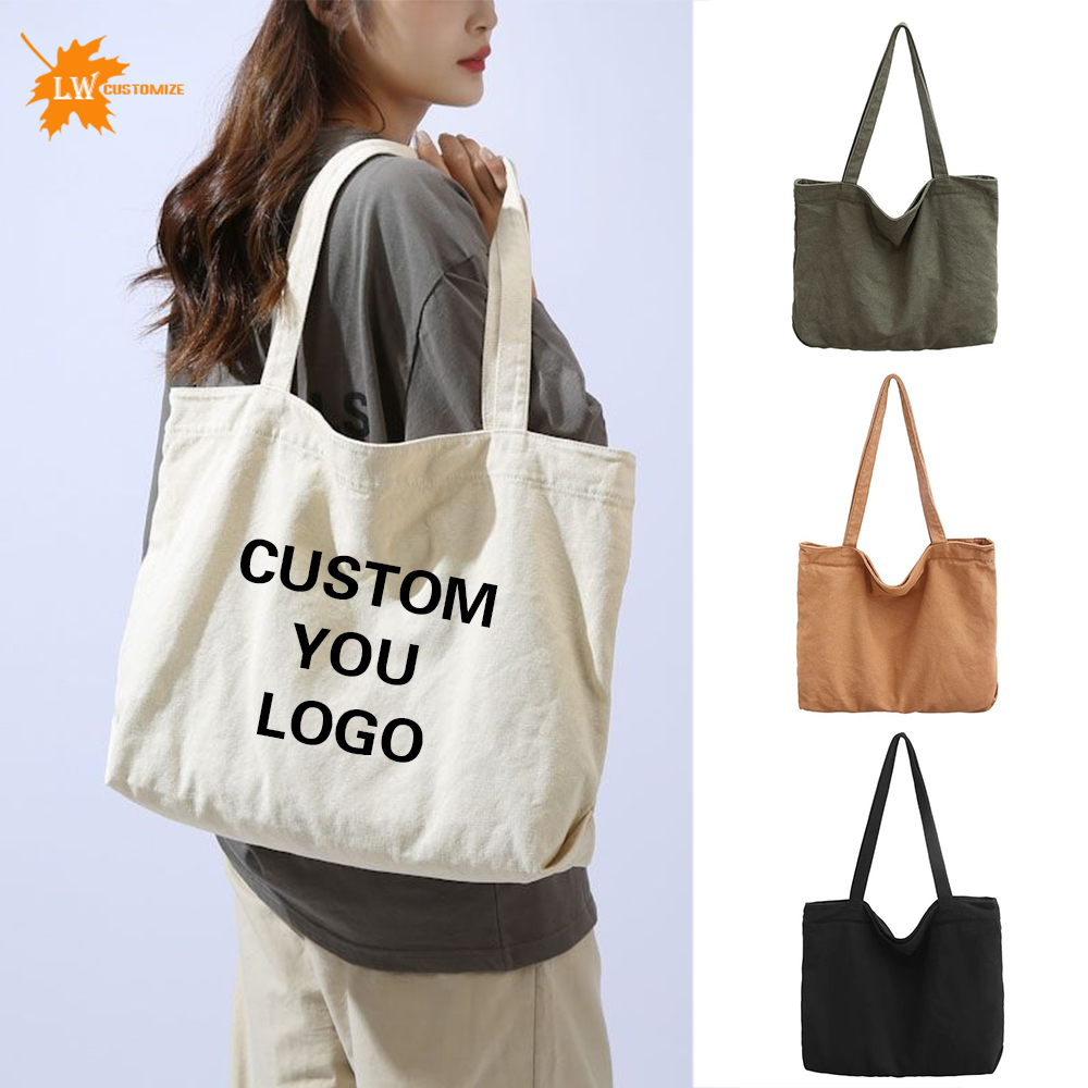 Women Bags Name - カスタマイズロゴトートバッグ 大容量 レディース キャンバスハンドバッグ ウィークエンドバッグ プリント柄