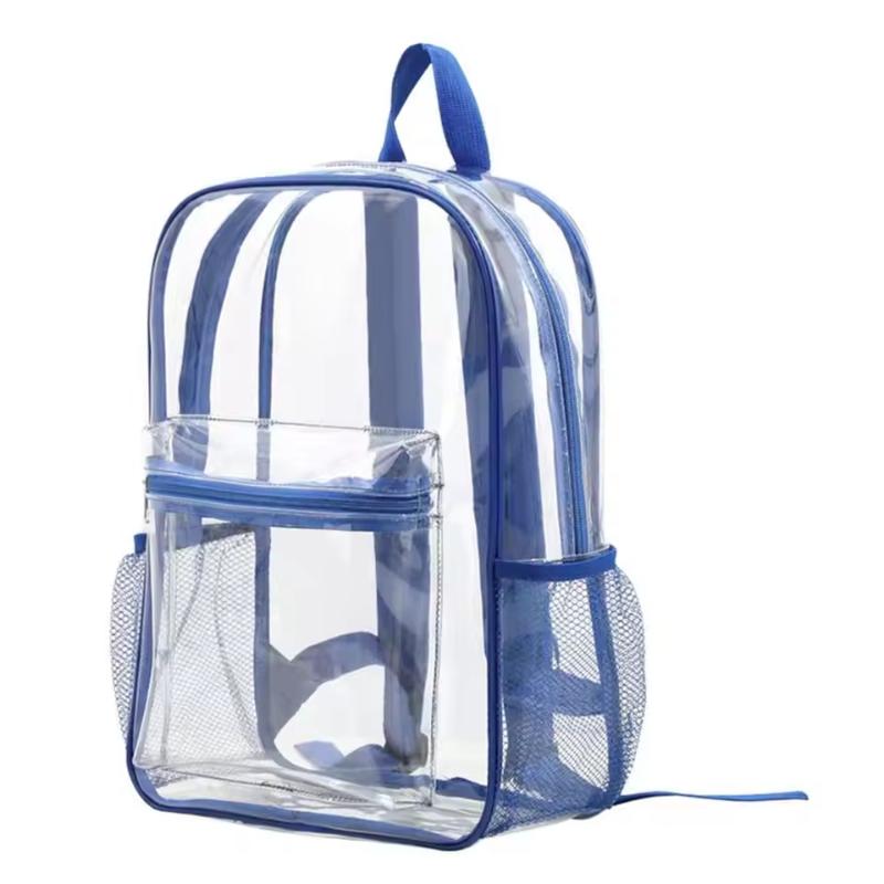 Women Bags Large - トラベルビジュアルバックパック大容量防水ショルダーバッグ透明PVCアウトドアスポーツフィットネスナップサックカジュアル