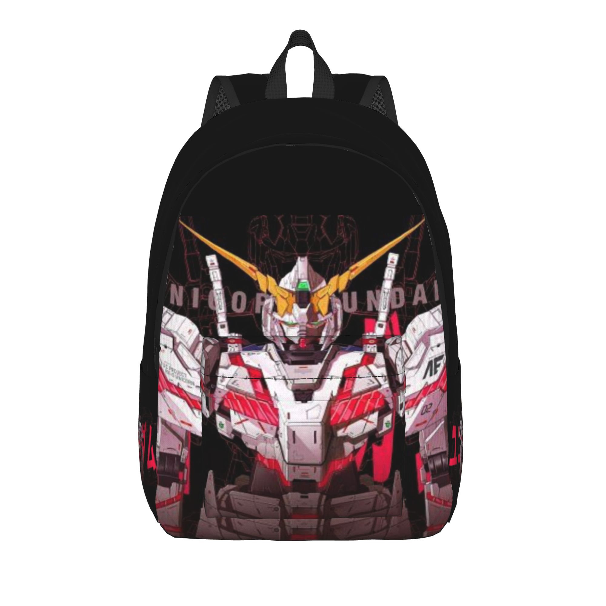 Womens Backpack - 新学期シーズン デュアルユース ブラック ハンドバッグ ガンダム メンズ