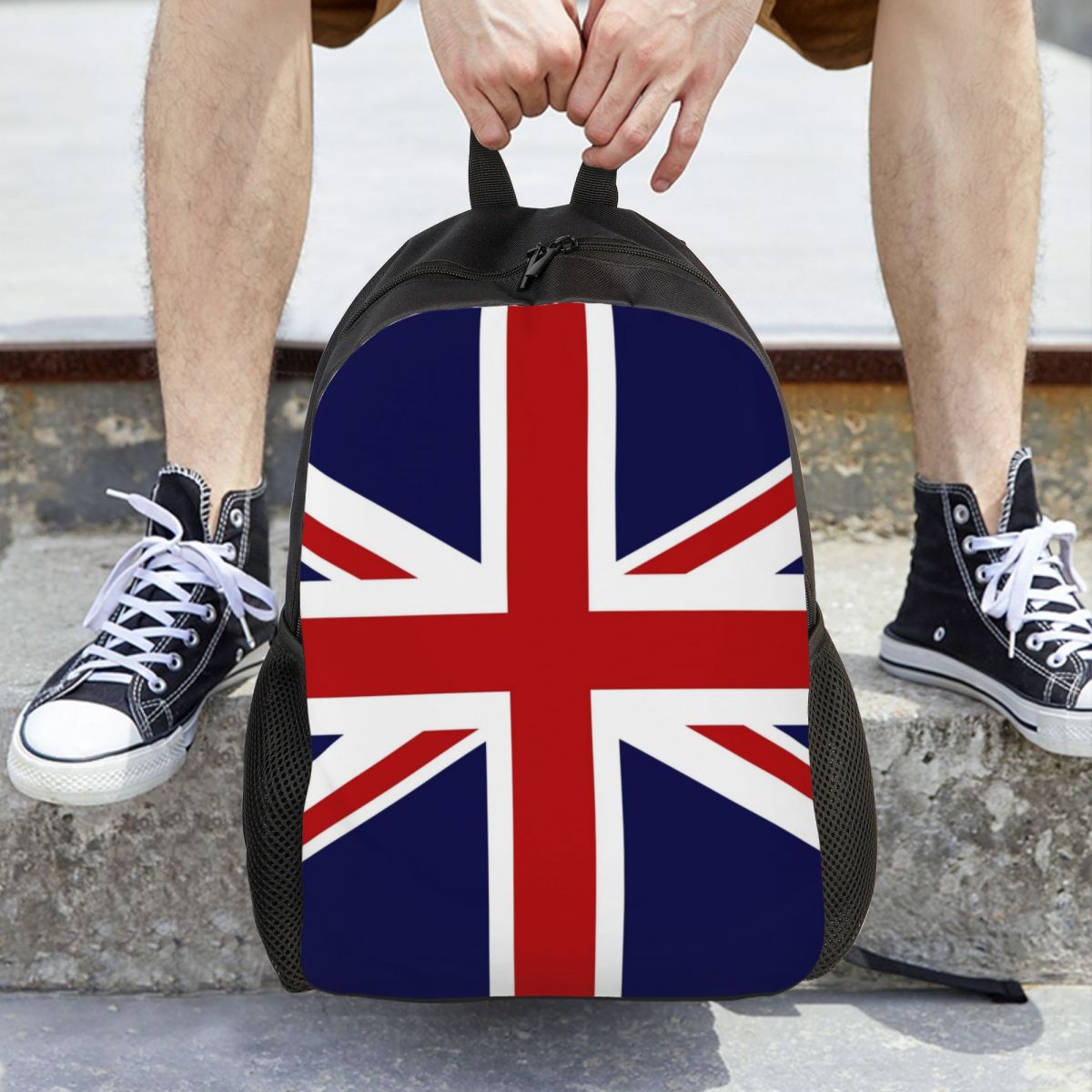 Women Bags In Uk - ユニオンジャック英国の国旗バックパックデイパック大容量男の子女の子ブックバッグスクールバッグショルダーバッグ男性女性用