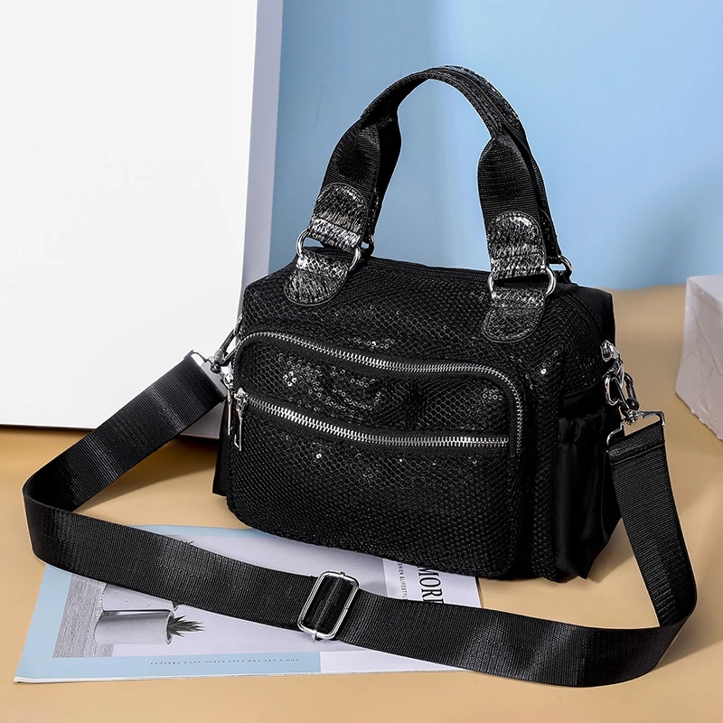 Women Bags Chanel - NIGEDU ブランドの女性のハンドバッグデザイナーオックスフォードクロスボディバッグファッションスパンコール女性メッセンジャーバッグショルダーバッグレディースビッグトートバッグ