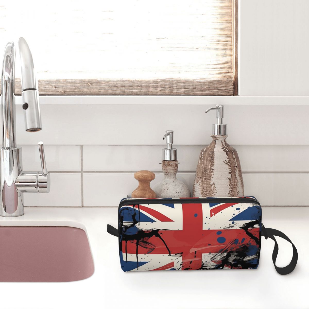ユニオンジャック英国旗イギリス英国メイクアップバッグトイレタ - Women Bags In Uk のレビューと価格