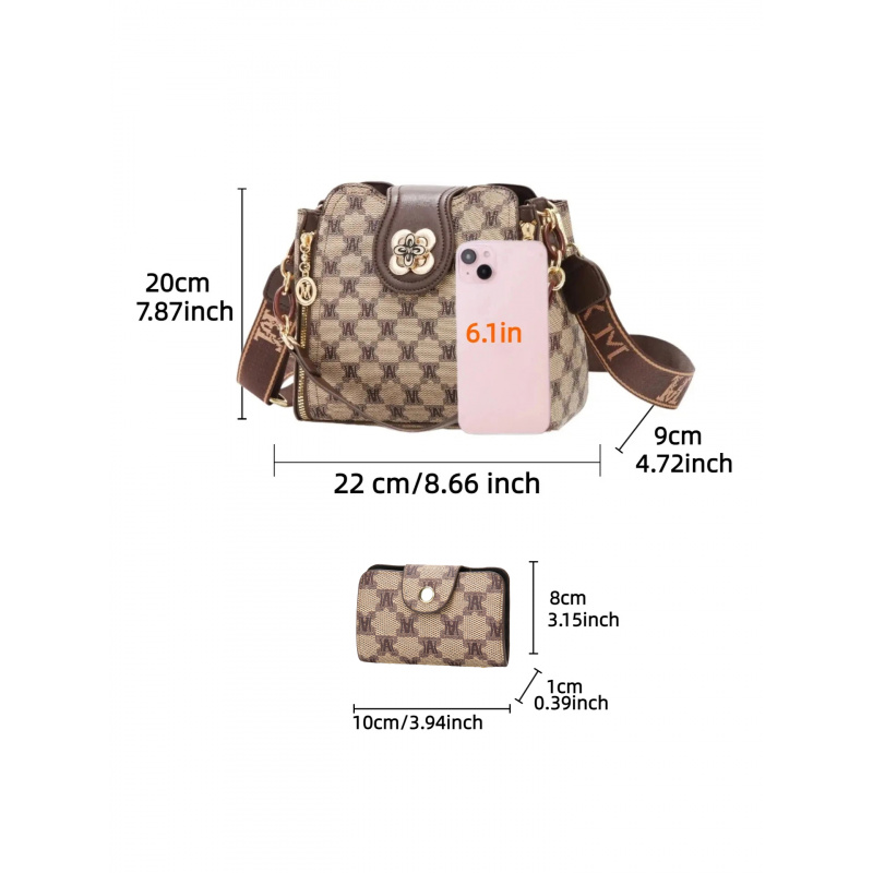 ヴィンテージ風レタープリントショルダーバッグ、ファッショナブ - Women'S Bags For Work のレビューと価格