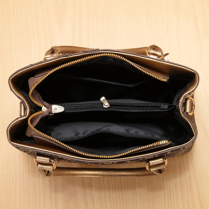 女性用ハンドバッグセット、ショルダーバッグ付き、クラシックプ - Women Bags Gift のレビューと価格
