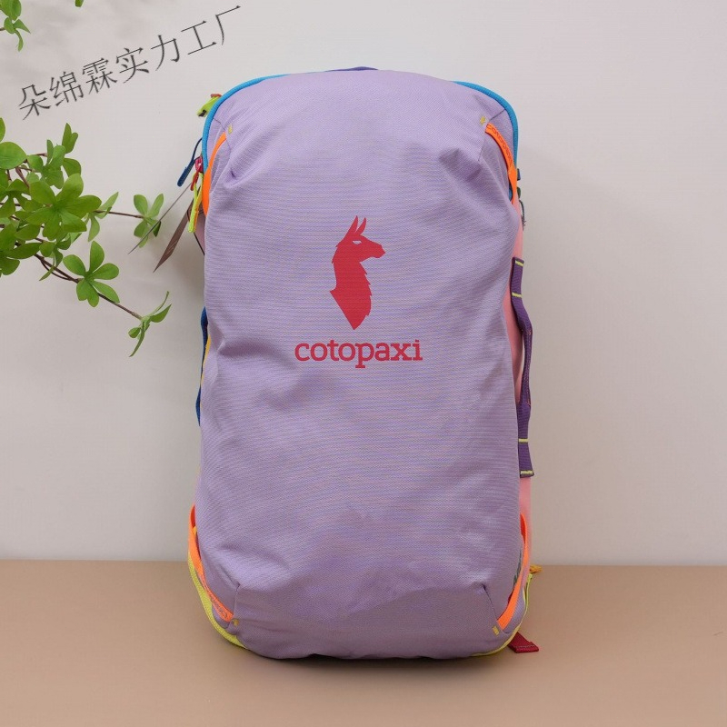 防水カラーブロックバックパック男性女性大容量旅行バッグアウト - Women Bags Large のレビューと価格