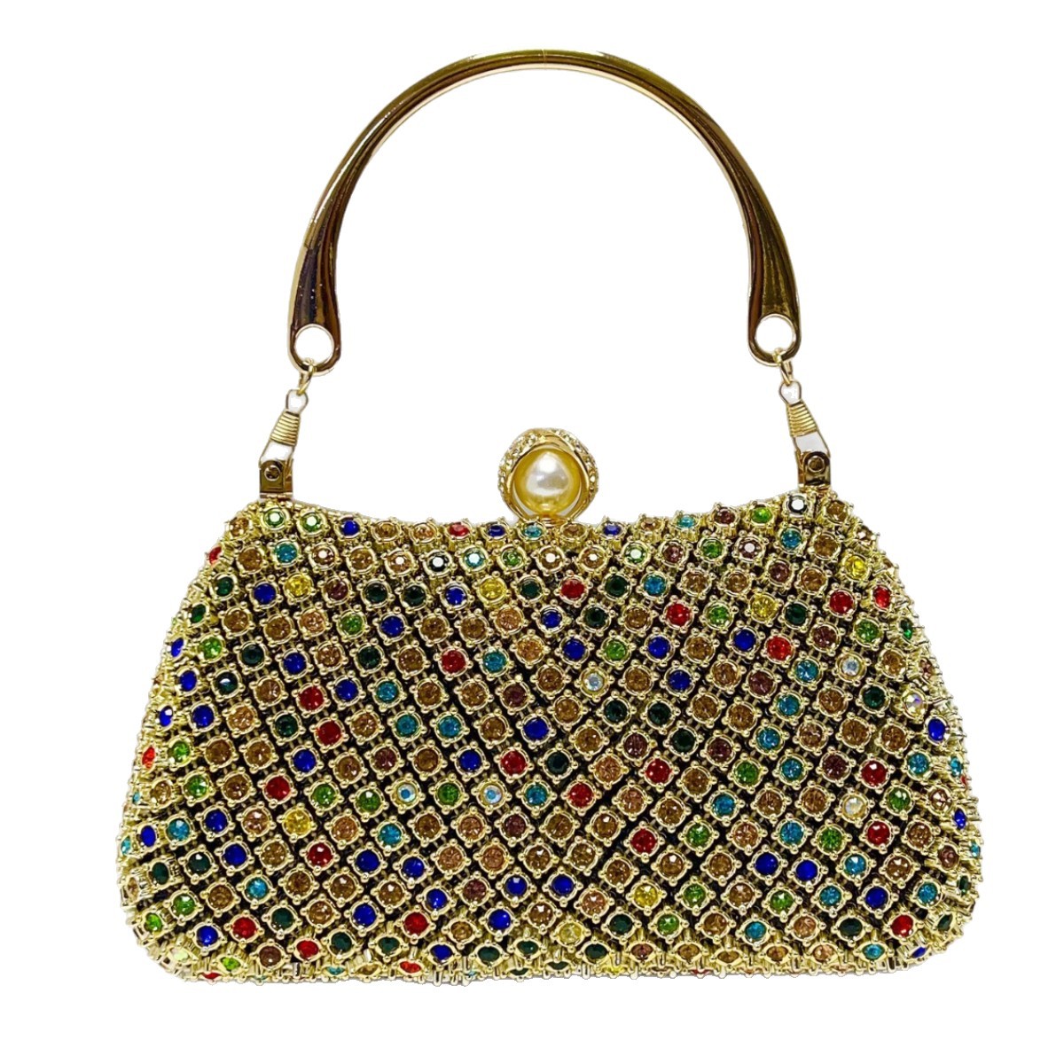 新しいクロスボーダーディナーダイヤモンドクラッチバッグ女性の - Women'S Elle Bags のレビューと価格