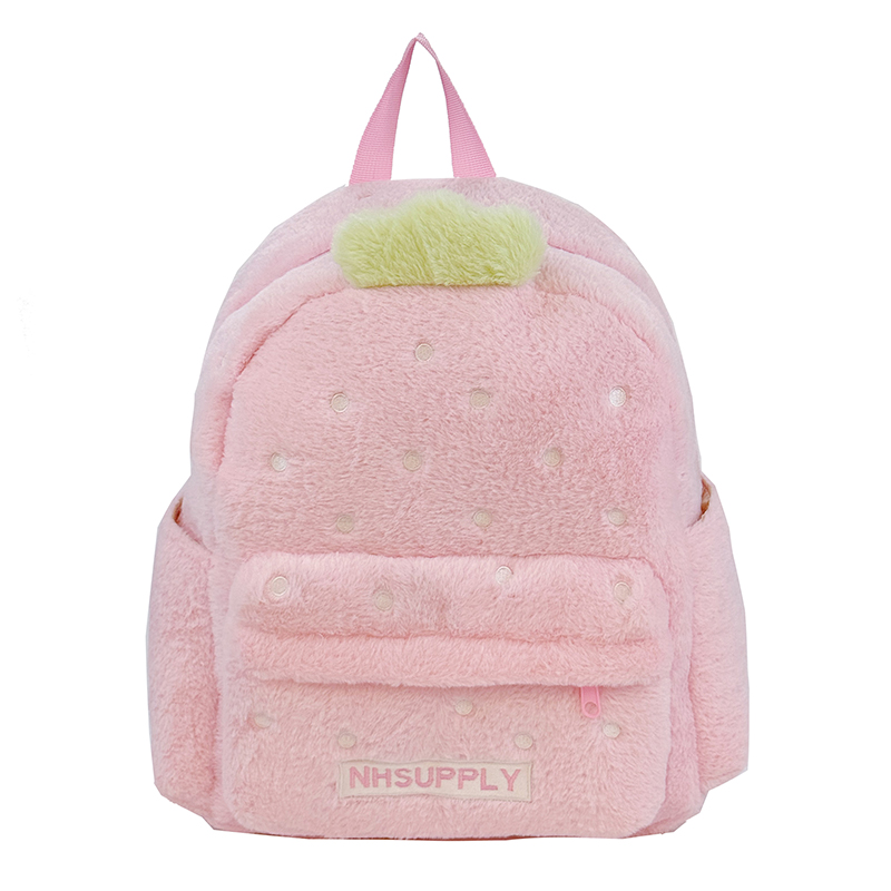 ぬいぐるみイチゴ柄 クラシック無地 スイートバックパック 2 - Women Bags Sale のレビューと価格