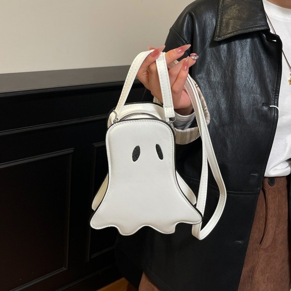 クリエイティブ漫画ハロウィンゴーストバッグジッパー大容量ショ - Women'S Bags Holiday のレビューと価格