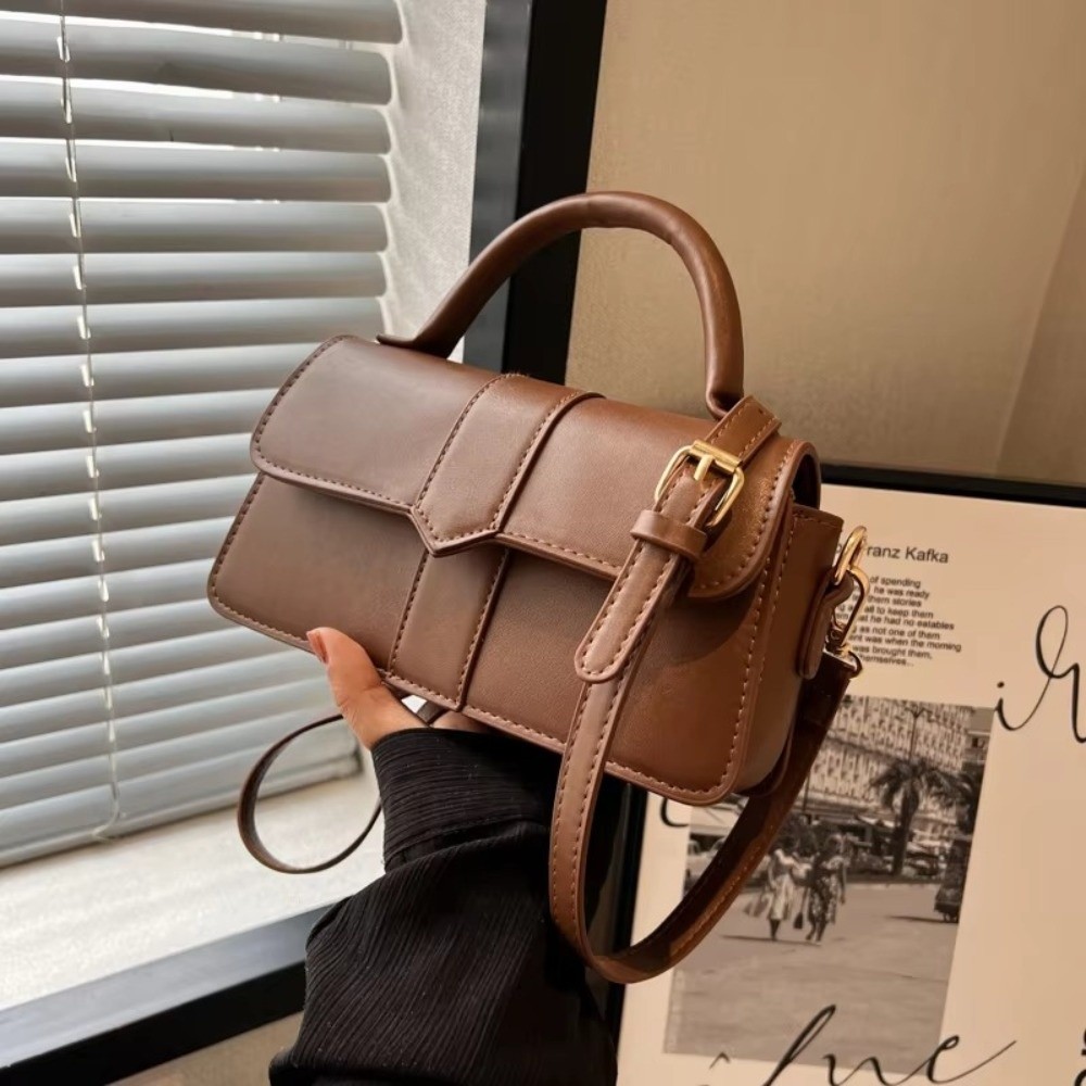 カジュアルなPUレザーショルダーバッグ、スクエア型アンダーア - Women Bags Sale のレビューと価格