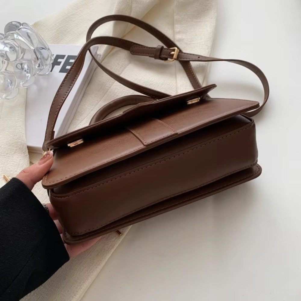 カジュアルなPUレザーショルダーバッグ、スクエア型アンダーア - Women Bags Sale のレビューと価格