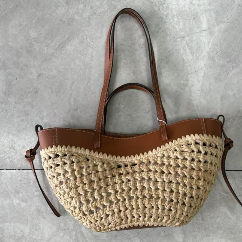 ブランド中空織ビーチバッグニッチファッションショルダー脇の下 - Woven Straw Bag のレビューと価格