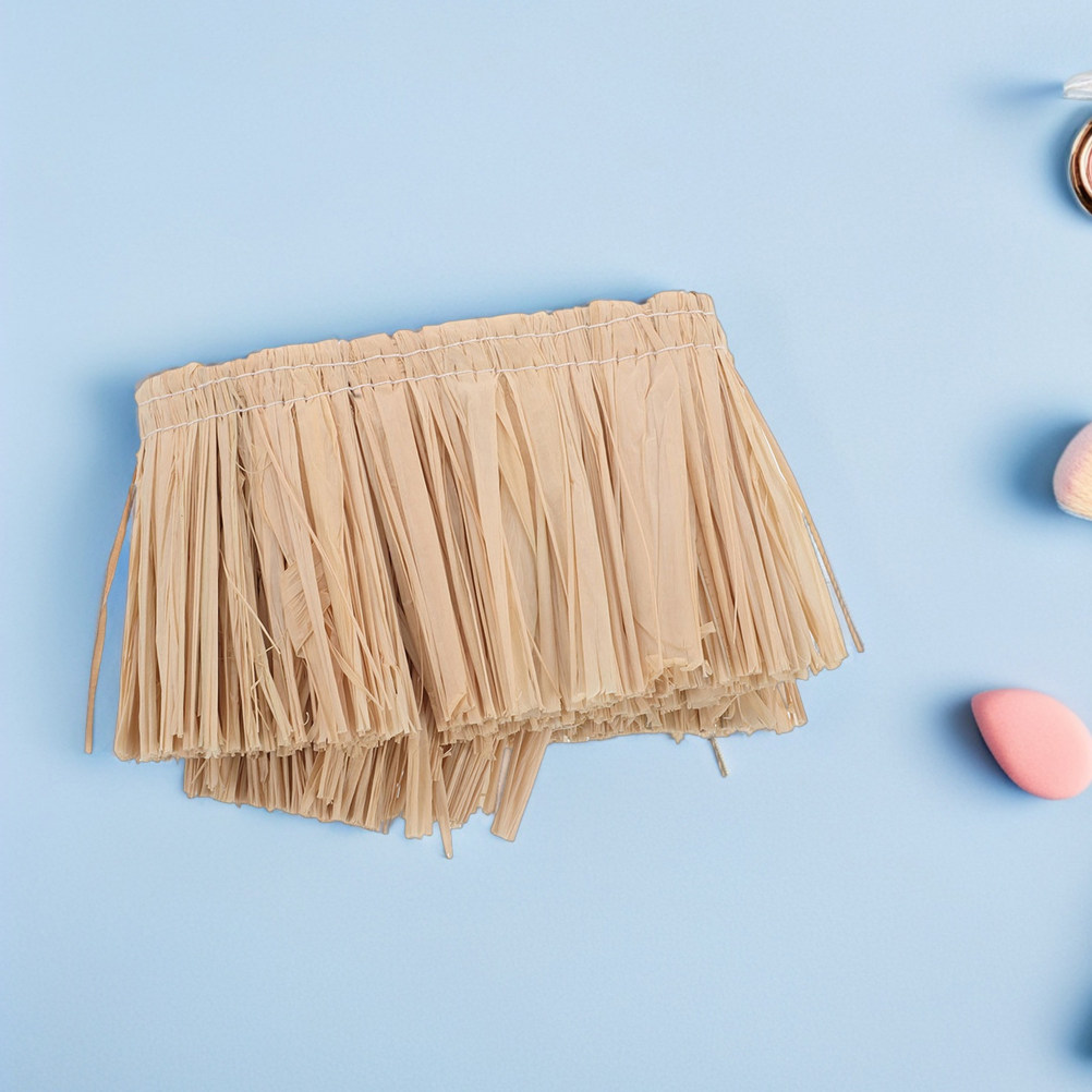 2 個ラフィアフリンジトリム織り天然わらタッセル DIY プ - Woven Straw Bag のレビューと価格