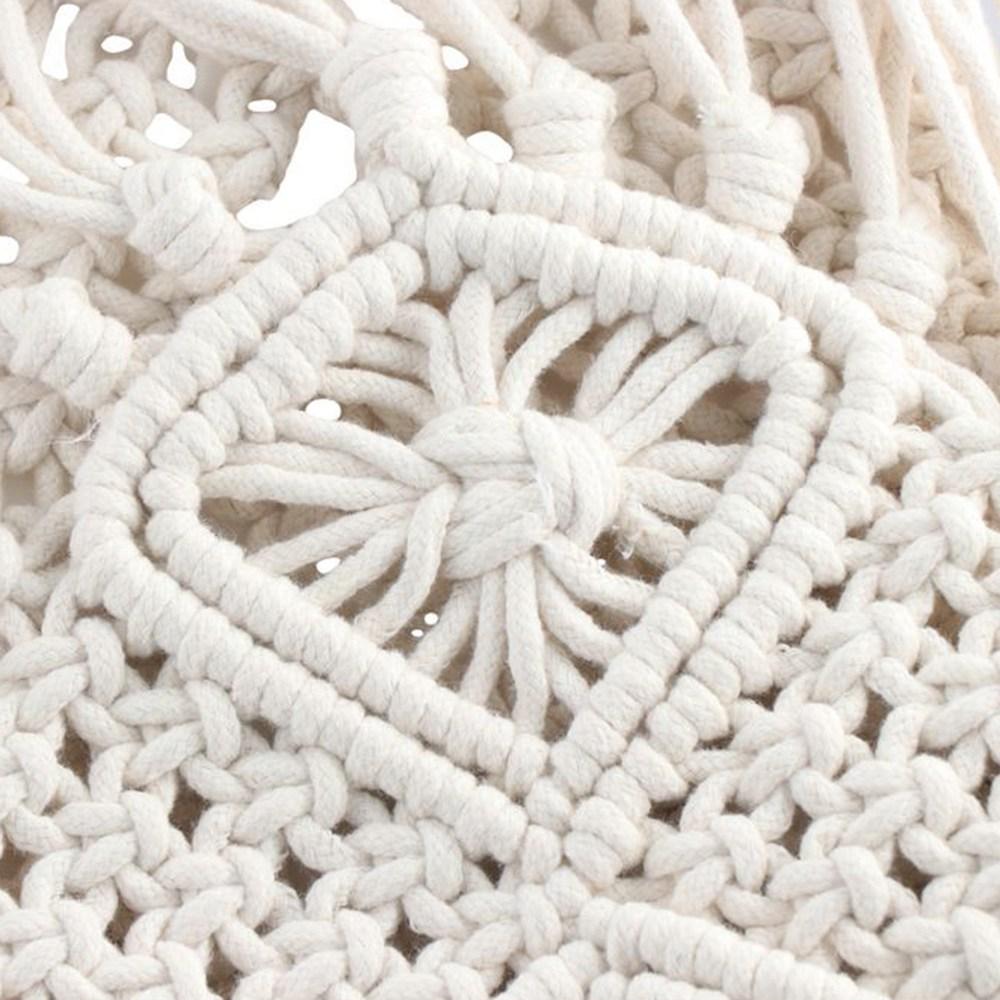 レトロエスニックスタイル織りわらバッグソリッドカラーボヘミア - Woven Straw Bag のレビューと価格