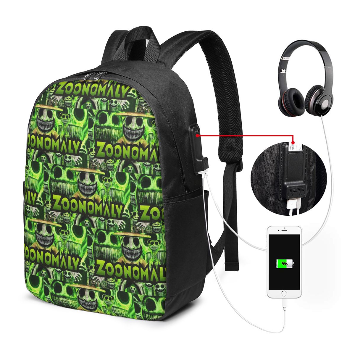 Zoonomaly 漫画スチームゲームバックパック旅行ノート - Women Bags For College のレビューと価格