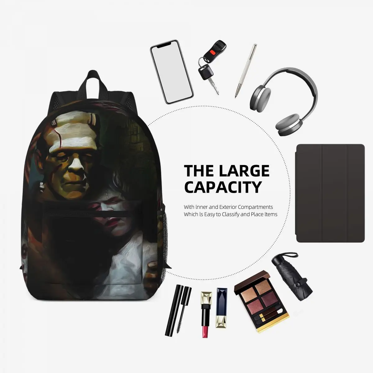 フランケンシュタインと花嫁映画バックパック学生ブックバッグ子 - Womens Backpack のレビューと価格