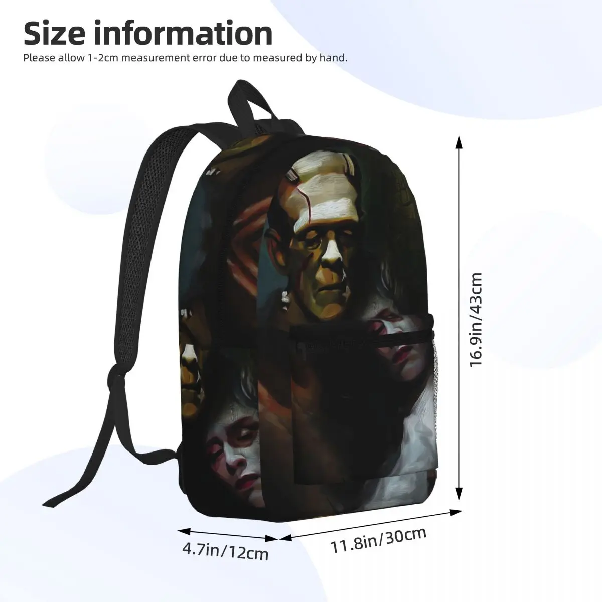フランケンシュタインと花嫁映画バックパック学生ブックバッグ子 - Womens Backpack のレビューと価格