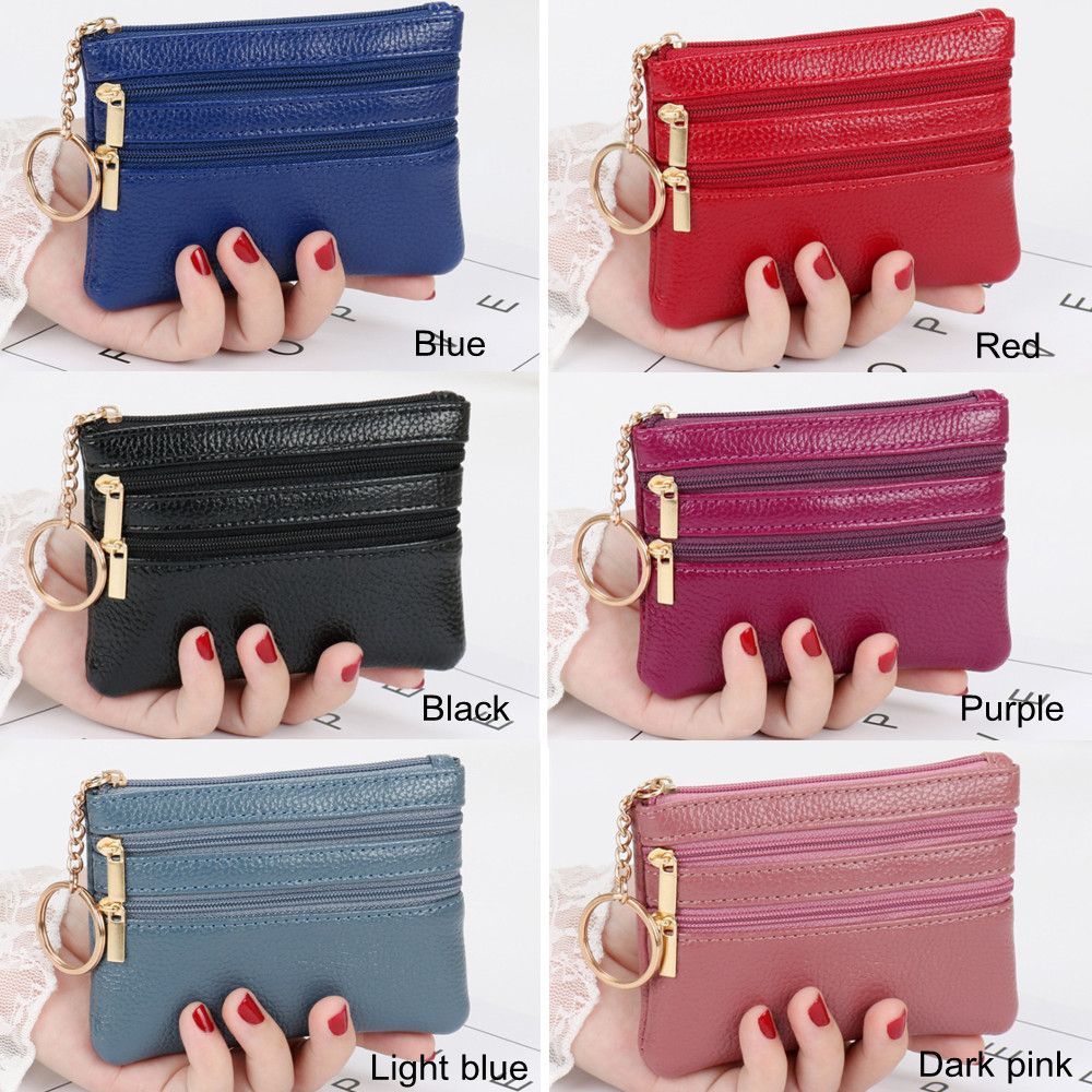 ソフトミニカードホルダー財布多機能バッグ女性財布クラッチジッ - Women Bags With Wallet のレビューと価格