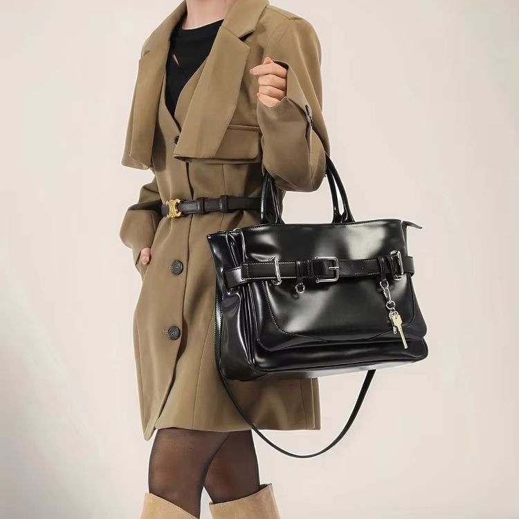 女性用カジュアル大容量ショルダーバッグ：デニムトートバッグ、 - Women Bags Leather のレビューと価格