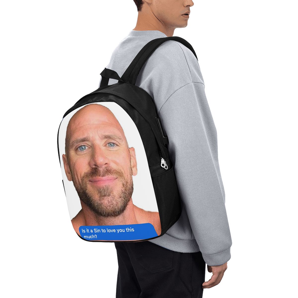 Johnny Sins Flirty Text Bubble - Womens Backpack のレビューと価格