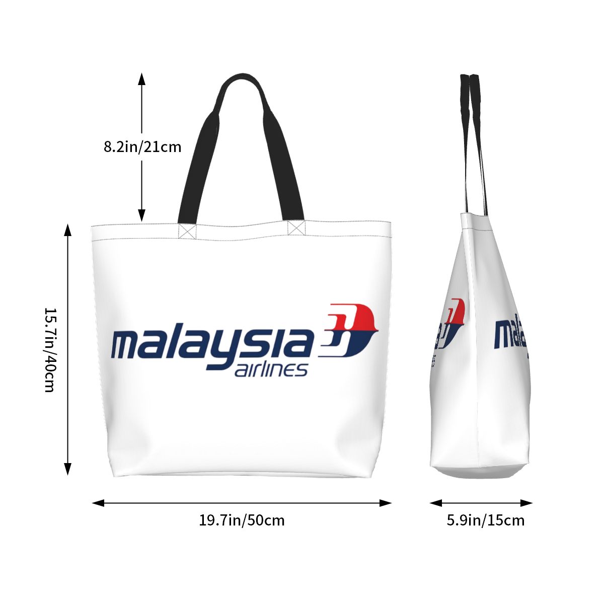 マレーシア航空ショッピングトートバッグキャンバス大容量ショル - Women Bags Malaysia のレビューと価格