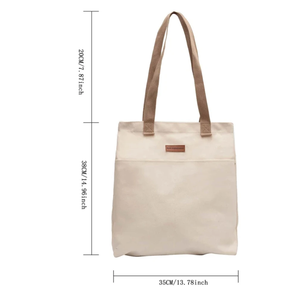 1Pc レディーストートバッグキャンバス縫製糸大容量高級感ハ - Women Bags Sale のレビューと価格