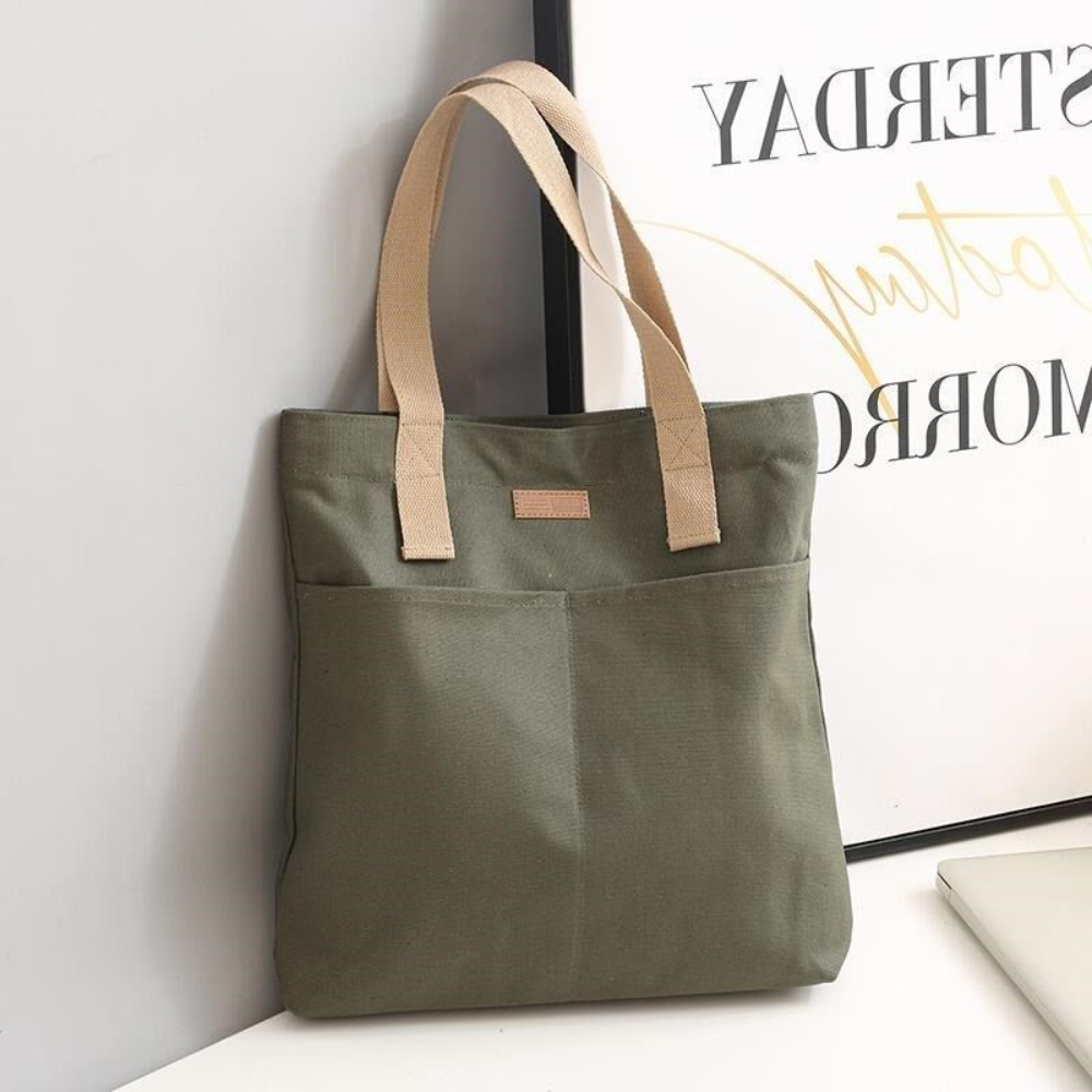 1Pc レディーストートバッグキャンバス縫製糸大容量高級感ハ - Women Bags Sale のレビューと価格
