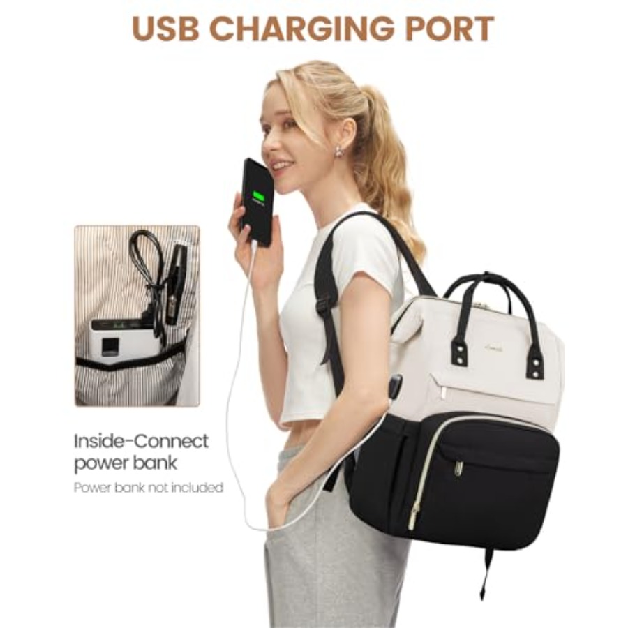 女性用ラップトップバックパック、ファッションコンピューターバ - Women Bags Leather のレビューと価格