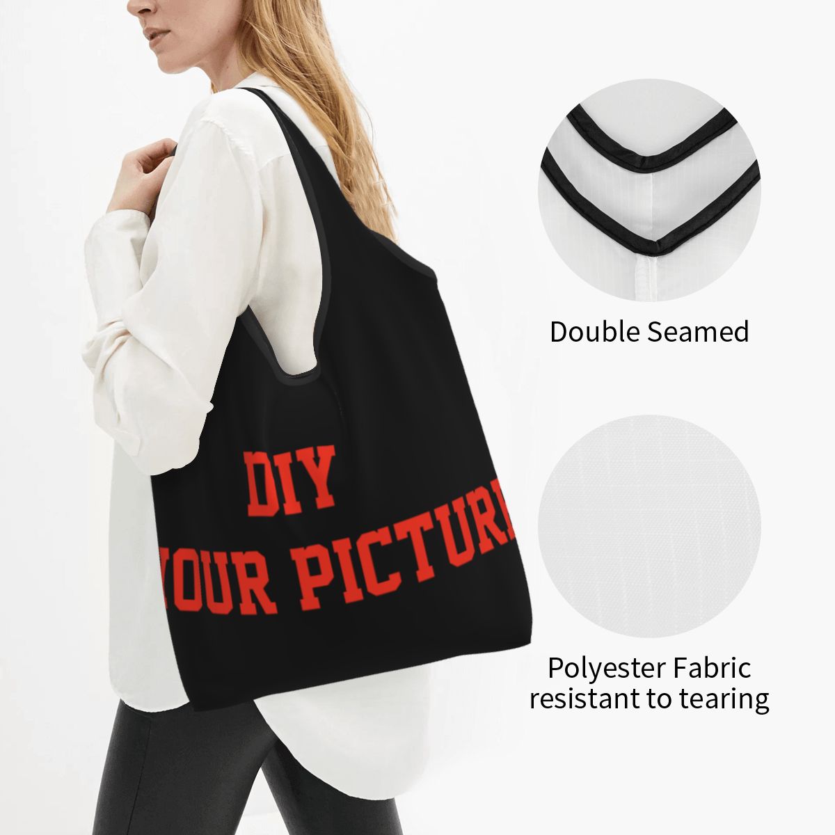 クラフト用の再利用可能なショッピングバッグ,折りたたみ式,カ - Women Bags Pictures のレビューと価格