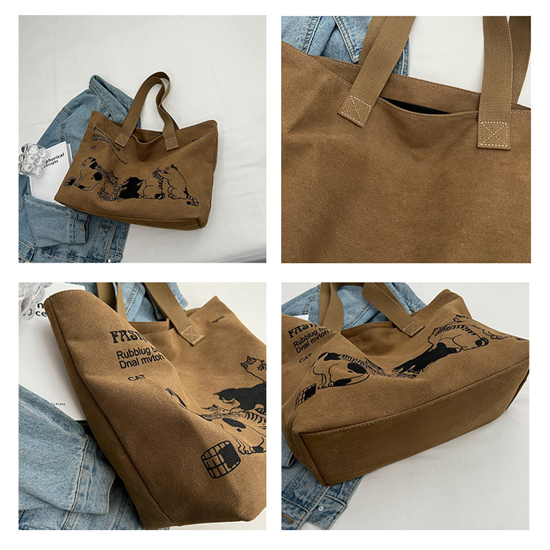 レディースファッション キャンバストートバッグ 大容量 耐久 - Women Bags Sale のレビューと価格