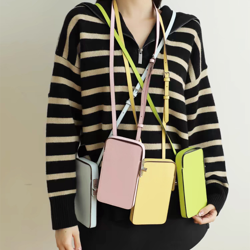 女性のための本革のクロスボディフォンバッグ,カスタム名のハン - Women Bags Name のレビューと価格