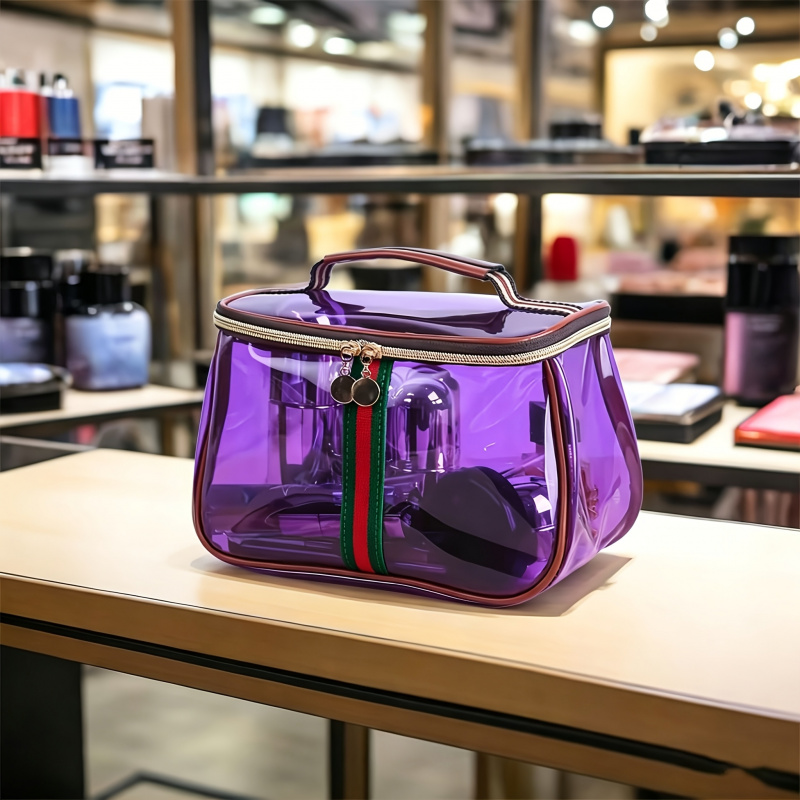 新しいアップルをテーマにした化粧ポーチ、女性用大容量透明トイ - Women Bags Large のレビューと価格