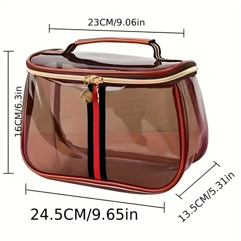 新しいアップルをテーマにした化粧ポーチ、女性用大容量透明トイ - Women Bags Large のレビューと価格