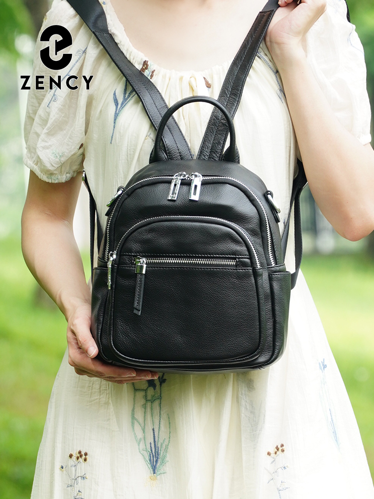 Zency 本革小型バックパックナップザックマルチポケットデ - Women'S Bags For Work のレビューと価格