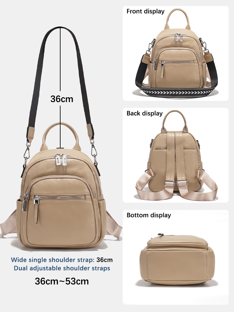 Zency 本革小型バックパックナップザックマルチポケットデ - Women'S Bags For Work のレビューと価格