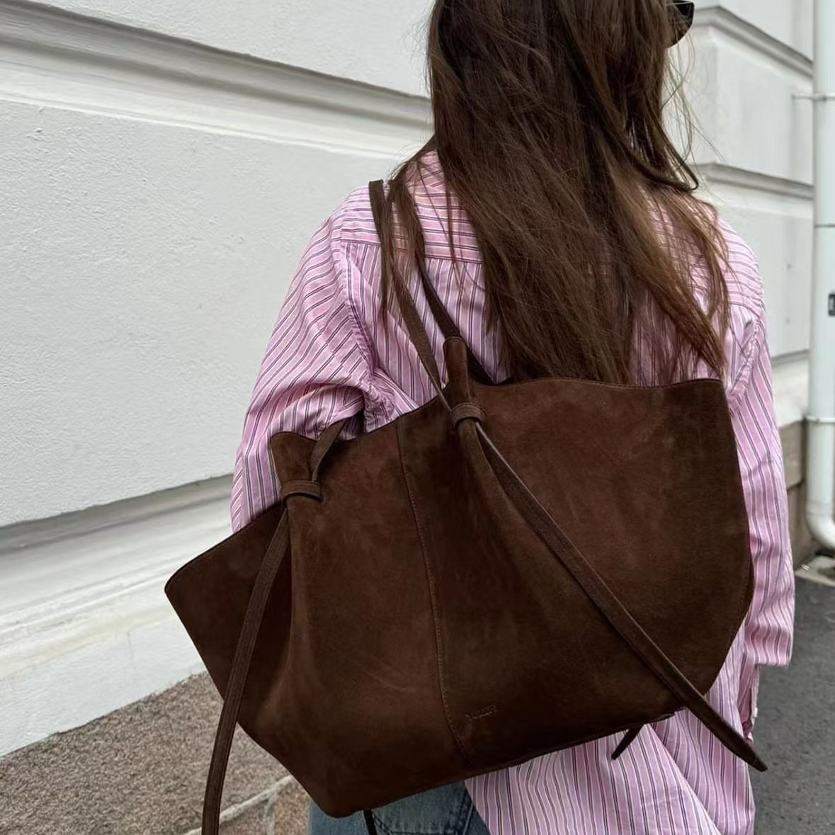 フェイクスエードトートバッグ女性の高級デザイナーハンドバッグ - Women Bags Name のレビューと価格
