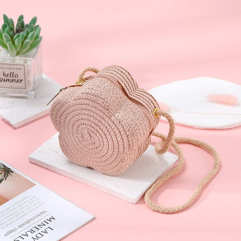 高品質の編み込みストローショルダーバッグ、キュートなトラベル - Woven Straw Bag のレビューと価格