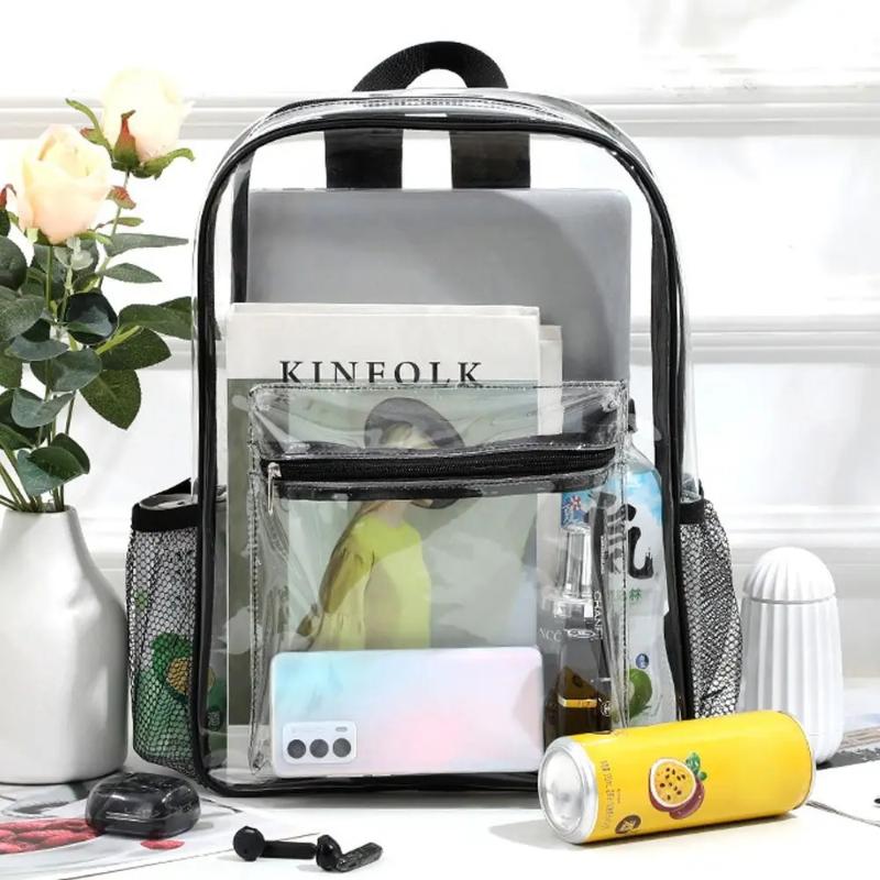 透明な PVC バックパックアウトドアスポーツフィットネスナ - Women Bags Large のレビューと価格