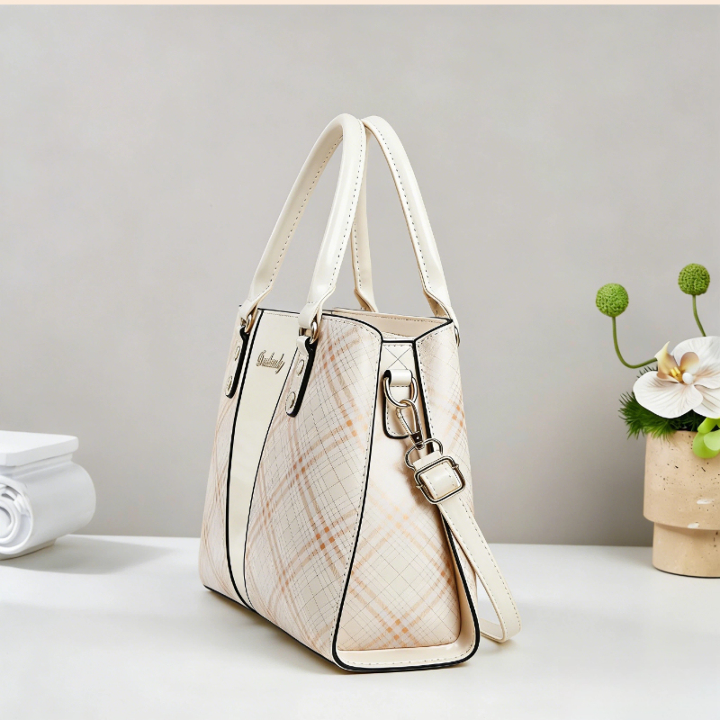 3ピースプリント柄パテントレザー女性用バッグセット、高級PU - Women Bags Leather のレビューと価格