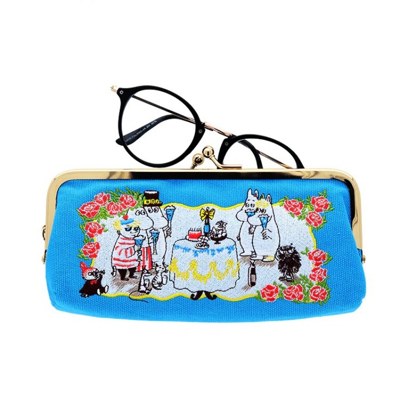 ホットアニメムーミンシリーズキャンバスメガネバッグ漫画キャラ - Women Bags Gift のレビューと価格