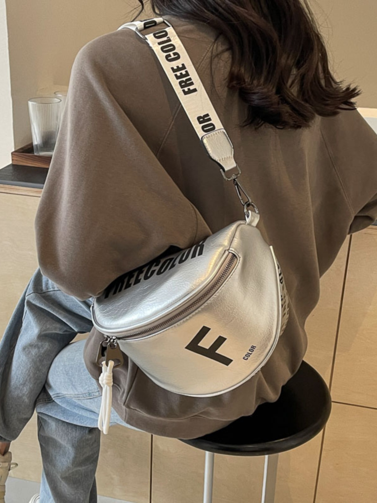 光沢のあるスパンコールシェルクロスボディバッグ女性のカジュア - Women'S Elle Bags のレビューと価格